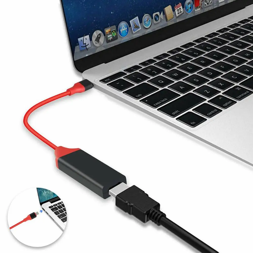 Кабель адаптер USB Type C на HDMI 4K бытовой для MacBook Samsung Galaxy Huawei|Кабели HDMI| |