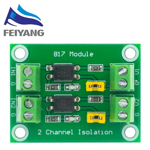 Изолированная плата PC817 2/4 канальная оптопара