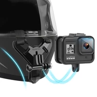 new gopro9 camera bracket gopro765 xiaoyi 4k sports camera motorcycle helmet chin sports camera full face bracket accessories