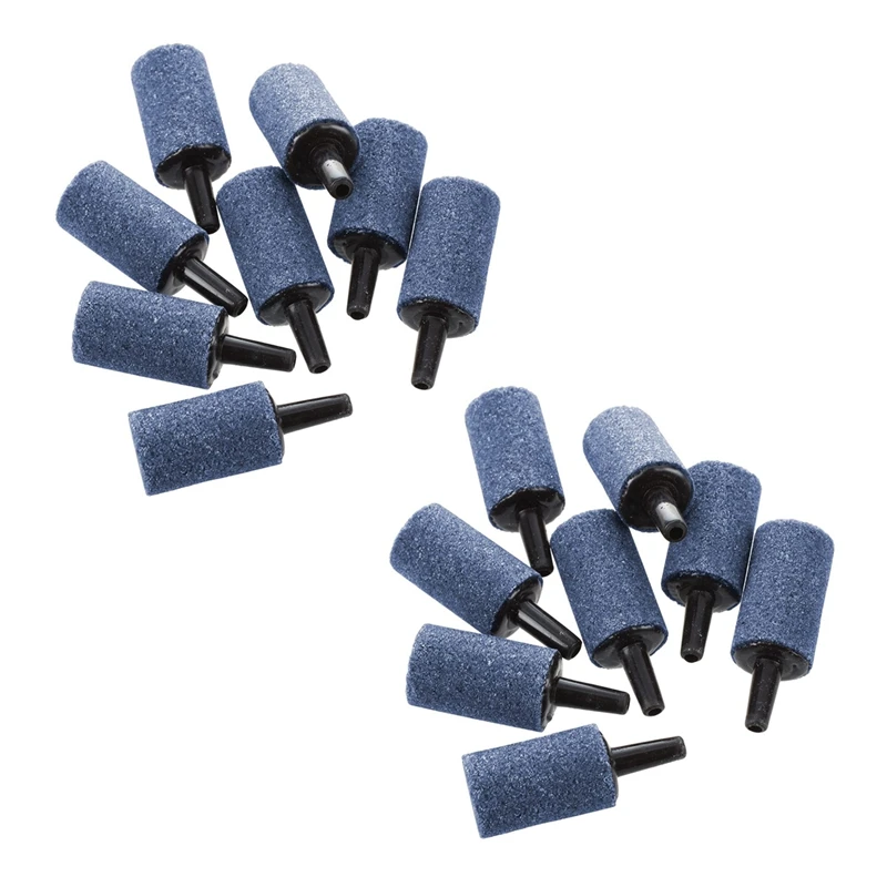 Aquarium Fish Tank Mineral Bubble Air Stone Oxygen Diffuser Gray 24Mm X 15Mm 20 Pcs | Дом и сад