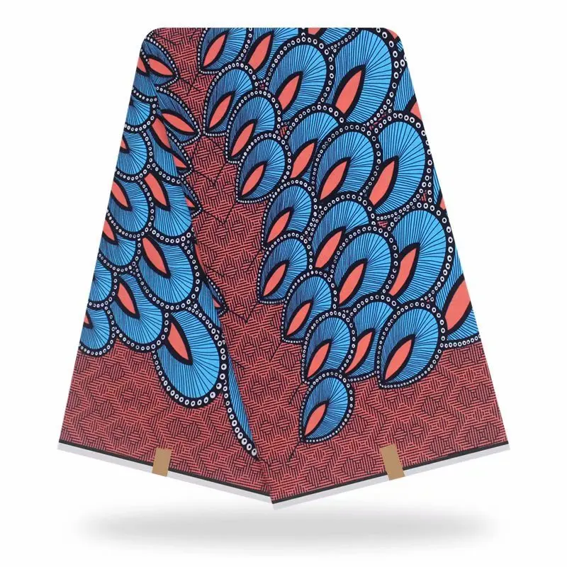 

Nigerian Style Wax Prints Fabric 100%Cotton Fabric Veritable High Quality Ankara Wax Printed Fabric 6 Yards For Sewing HL19-70