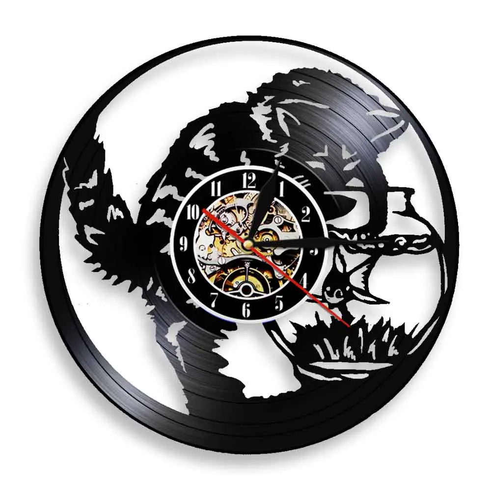 Настенные часы с виниловой пластиной декоративные художественные украшения для