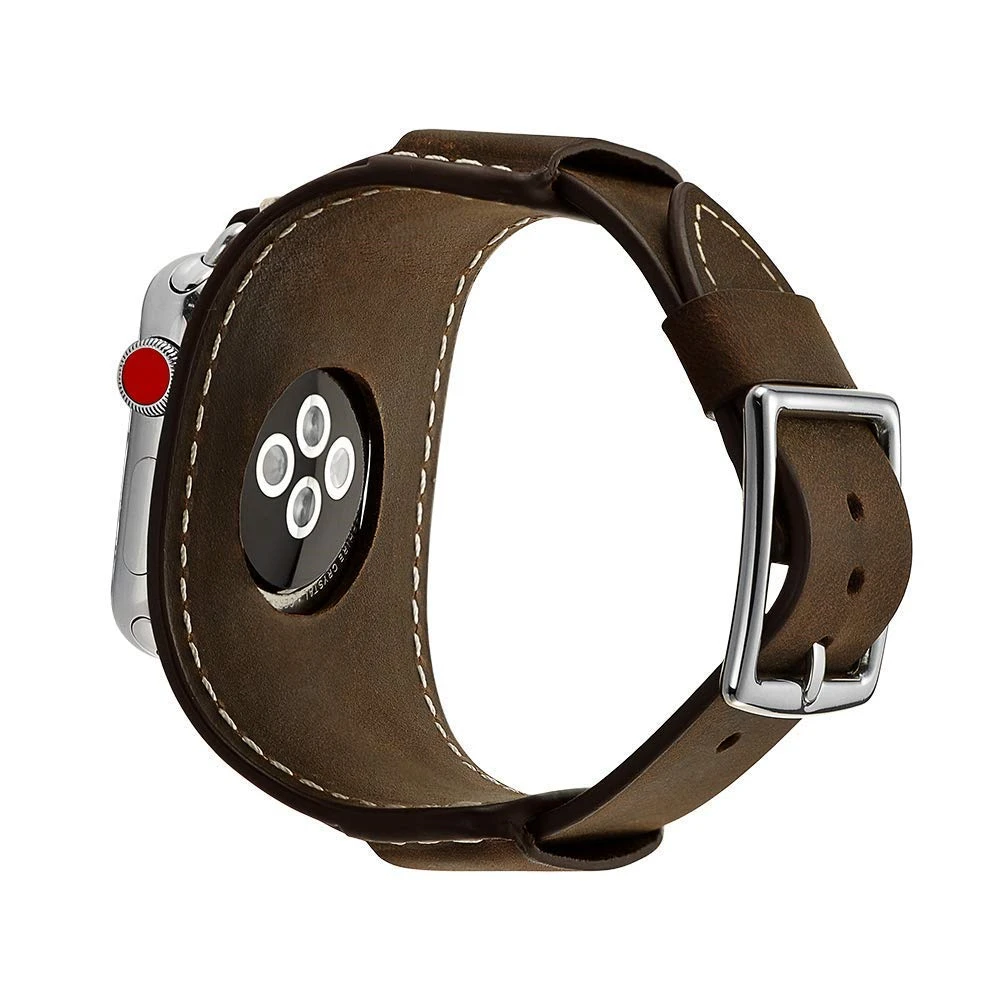 Ремешок из натуральной кожи для Apple Watch 7 6 SE 44 мм 40 38 42 | Наручные часы