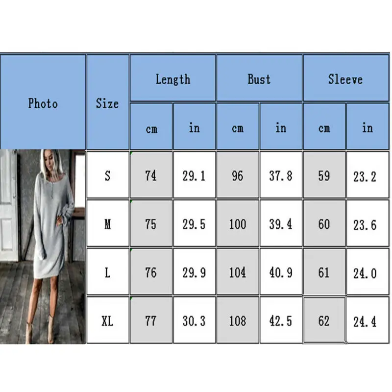 Платье-Свитер женское с длинным рукавом и круглым вырезом | Женская одежда