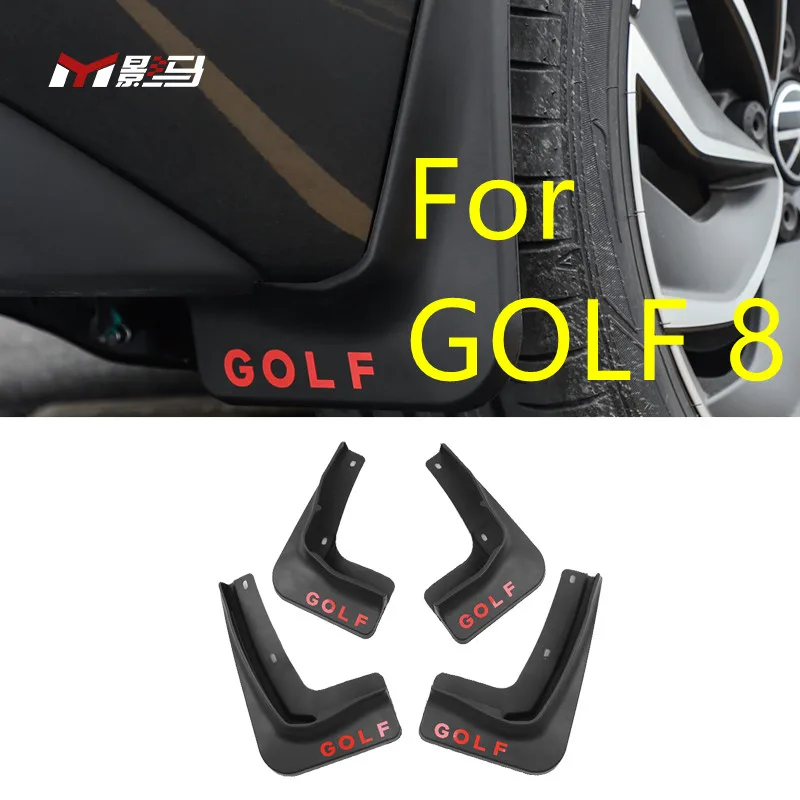 

For VW new Golf 8 fender 2021 MK8 modified accessories tire mud leather decoration fender dirtboard splash guard accessories