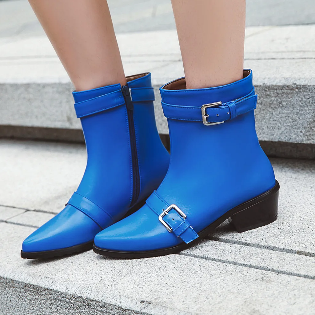 Женские черные кожаные ботинки в стиле панк коллекция 2019 года модные однотонные