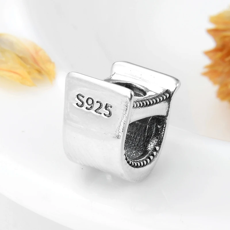 Очаровательные бусины в форме буквы D из серебра 925 пробы для самостоятельного