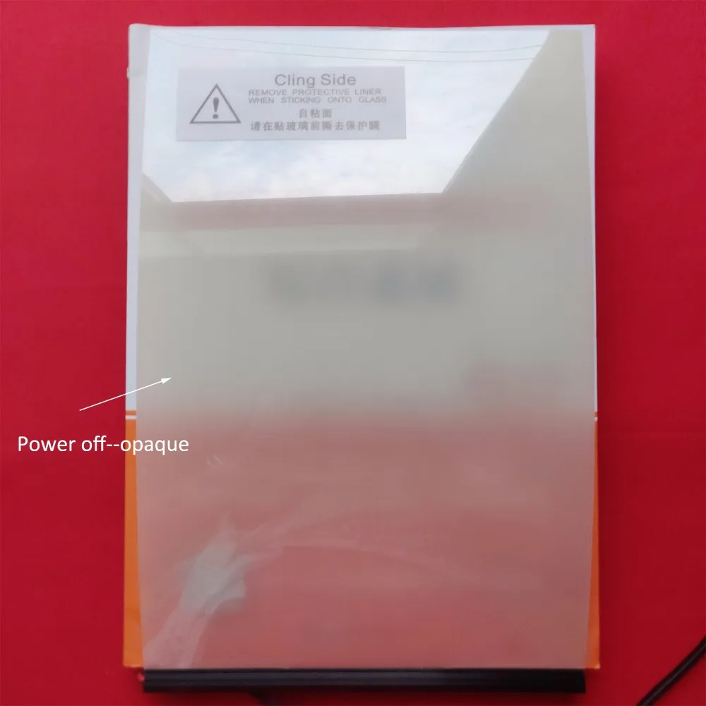 Smart PDLC Dimming Film Glass Window Door Tint Home Cinema Meeting Room Smart Film A4 Size Sample 21*29cm Electric Self-adhesive