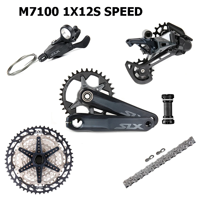 Новый Shimano SLX M7100 12 MTB рычаг переключения заднего переключателя 10 51T кассета 32T 34T 170