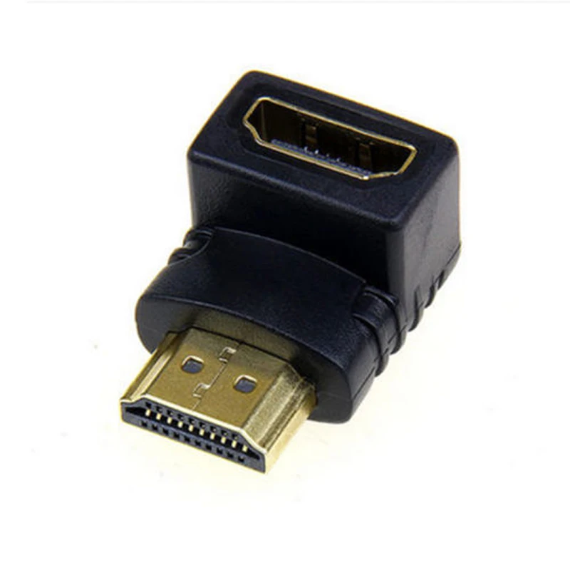 1 шт. адаптер HDMI штекер-гнездо 90 градусов прямоугольный угловой удлинитель