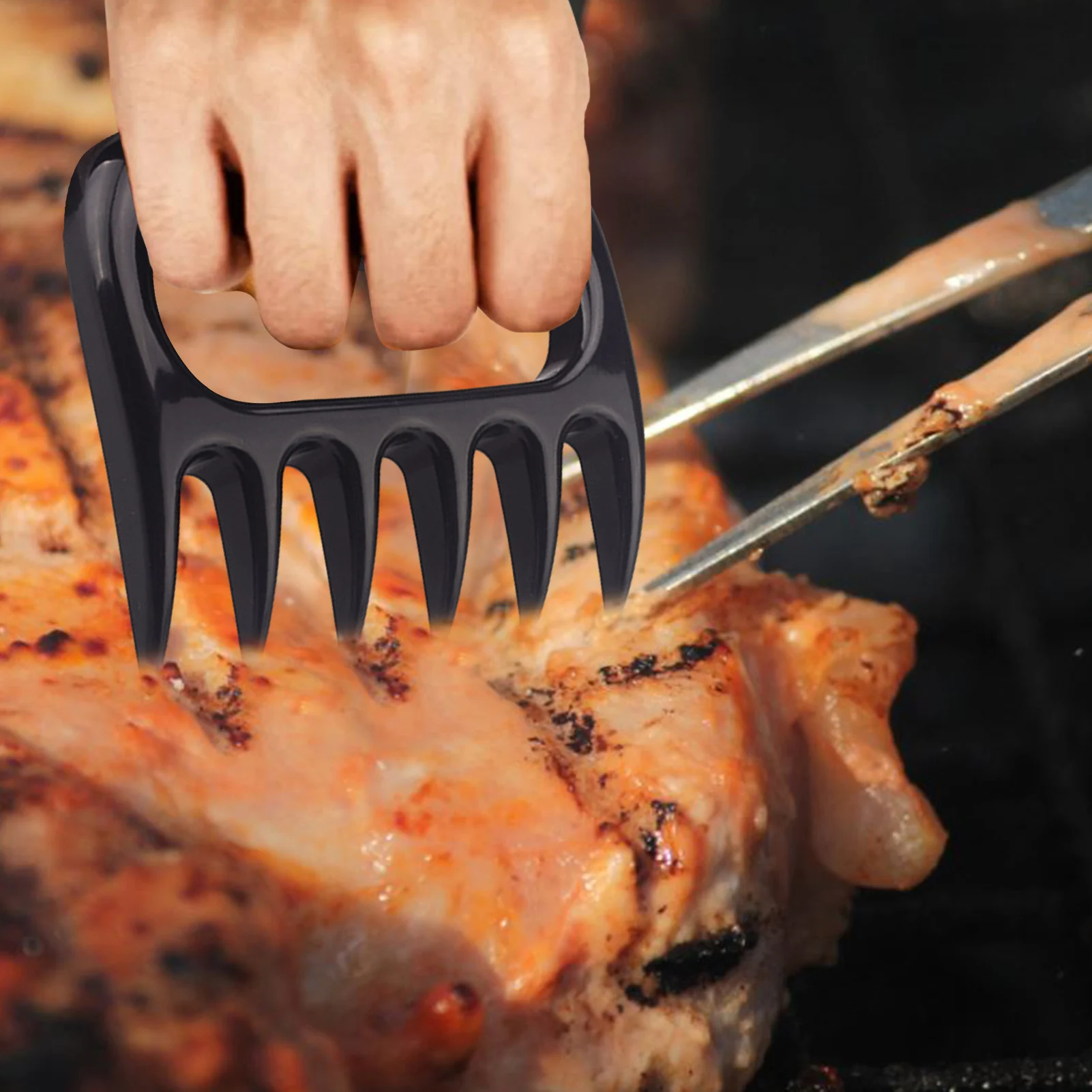 

2PC Meat Separator Tear meat splitter Bear claw shape barbecue kitchen fork Meat tenderizer tools food Grilled fish splitter