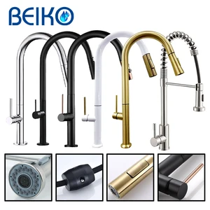 black gold sus304 kitchen faucet deck mounted mixer tap kitchen sink 360 degree rotation stream sprayer nozzle hot cold taps free global shipping