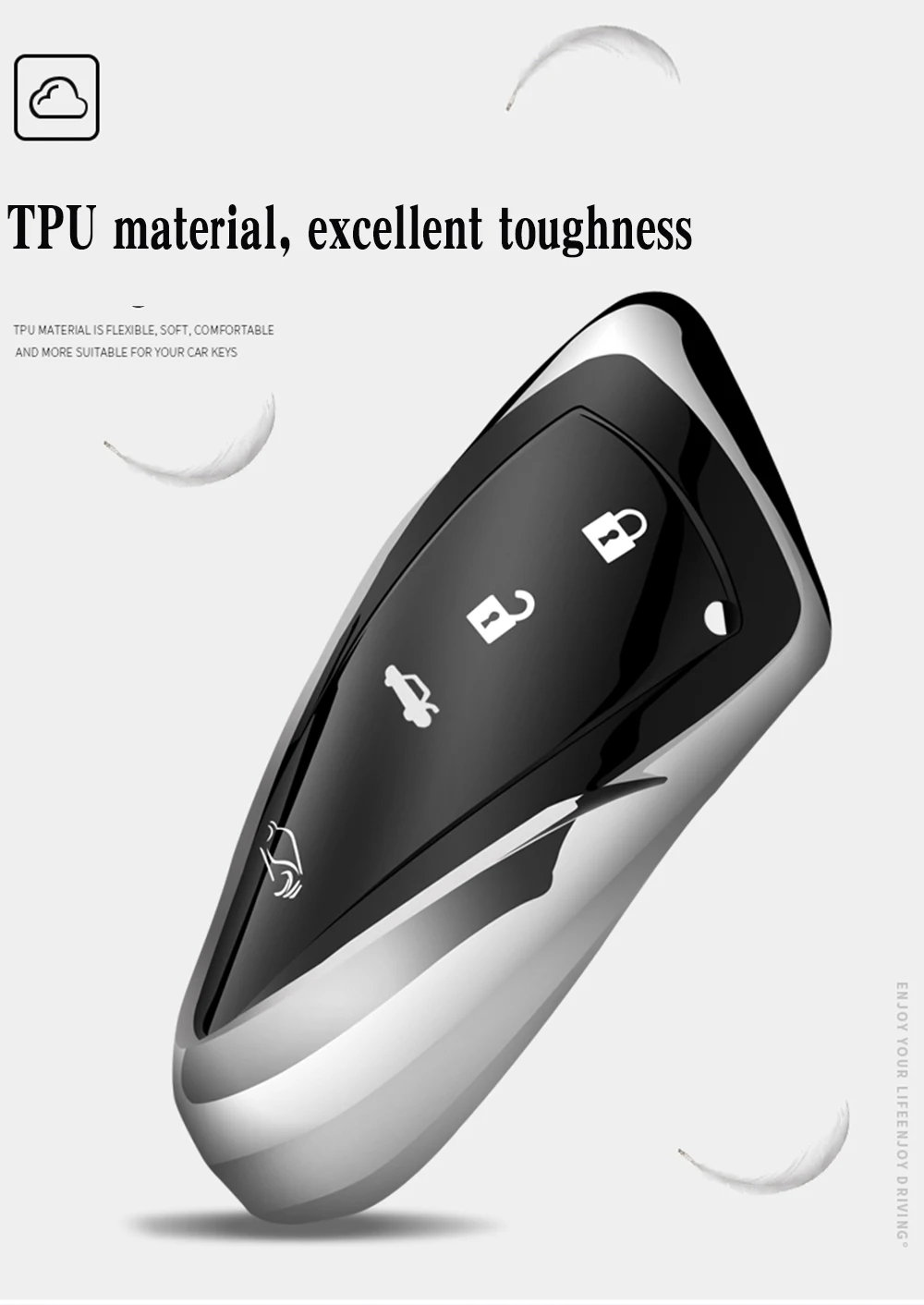 TPU высокого качества+ ABS чехол для ключа автомобиля для Toyota Camry Corolla Корона ослепительный Prado Raying Carola 2 3 кнопки дистанционного ключа