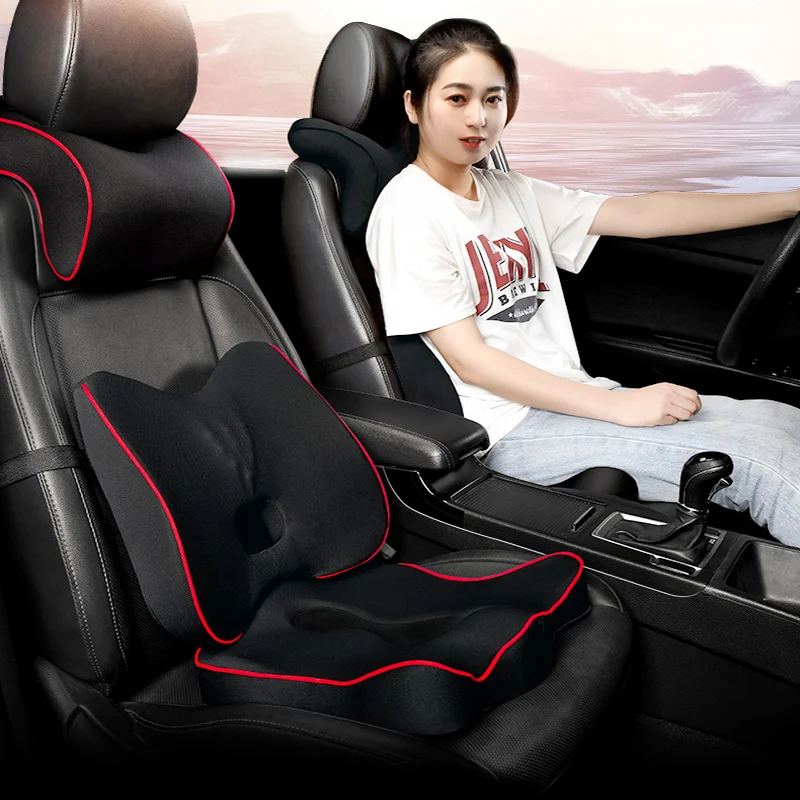 Universal Car Seat Neck Pillow Auto 3D Memory Foam Support Office Headrest Protection Pillows Fills Cushion Accessories Interior |