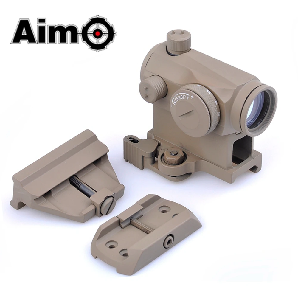 Тактический прицел Aim-O T1 красный/зеленый точечный прицел с креплением QD/низкое крепление/Вертикальное Крепление со смещением T-1 AO5031 охотничья оптика