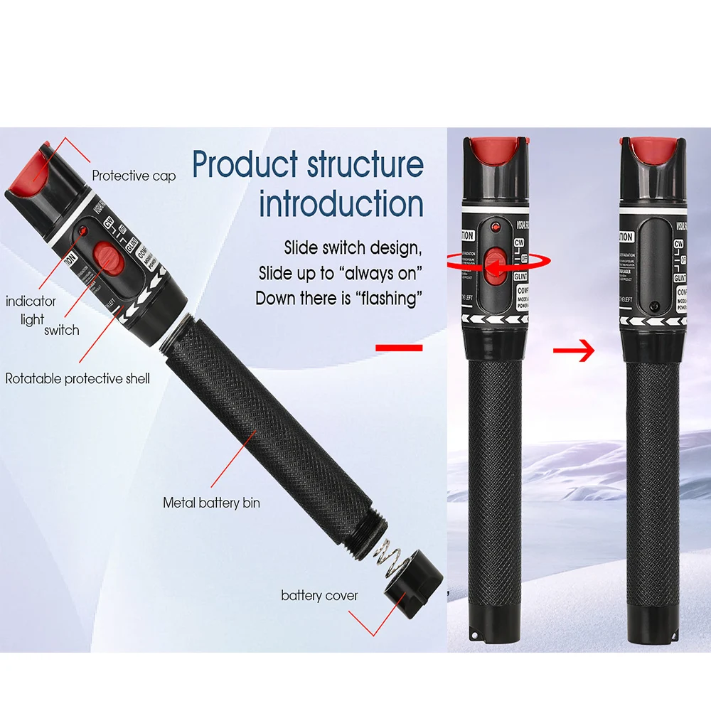 

Визуальный дефектоскоп COMPTYCO Laser 50 мВт/30 мВт/20 МВт/10 мВт/5 км