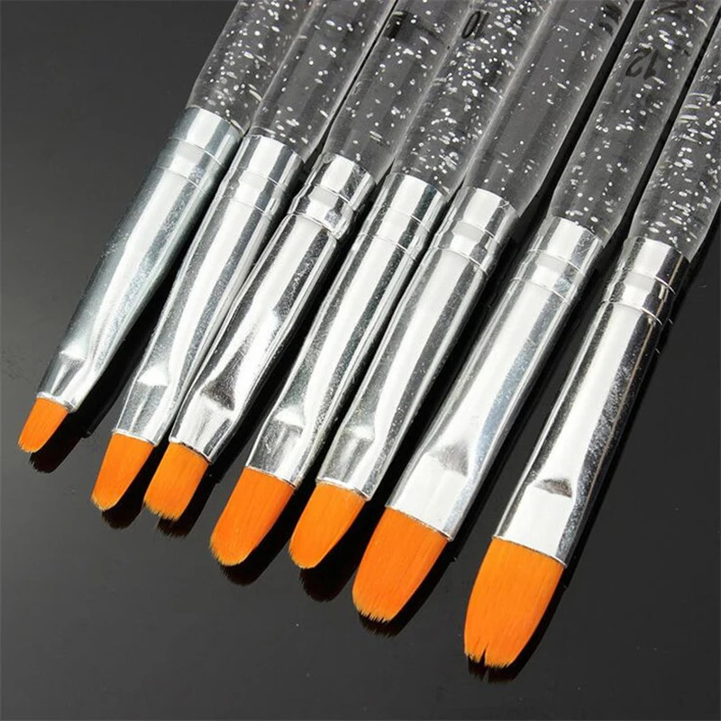 

7pcs/set Nail Art Brush Pens Acrylic Nail Brushes UV Gel Nail Polish Painting Drawing Brushes Set Manicure Tools Kit New Design