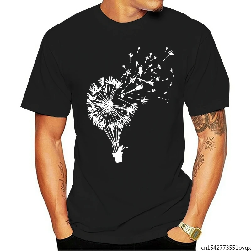 

T Shirt Homme Fashion Men's Flower Power Dandelion Fly Away Freedom Four Seasons Stretch & Spandex Unisex Tee
