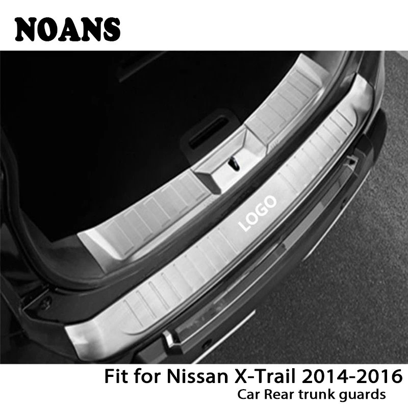 

NOANS For Nissan X-Trail 2014 2015 2016 Auto Car Rear Trunk Door Bumper Anti Scratch Strips Stainless Steel Accessories
