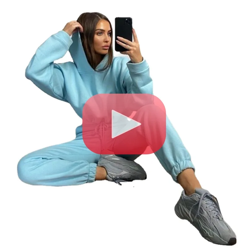 

Короткий топ и женские спортивные брюки, комплект из 2 предметов, толстовка с капюшоном и спортивные брюки для весны и осени