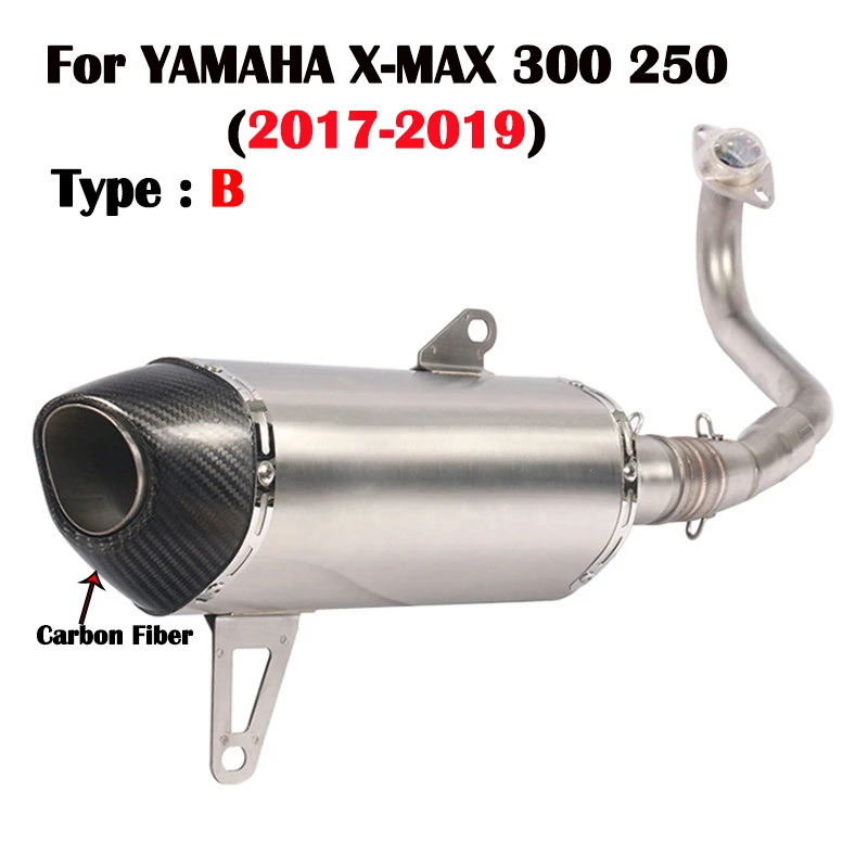 Мотоциклетная выхлопная полная система Модифицированная углеродное волокно Escape