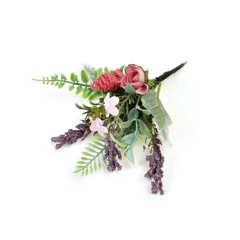 

5pcs artificial flower trigeminal vanilla plant bouquet material wedding home decoration diy wreath scrapbook gift box craft