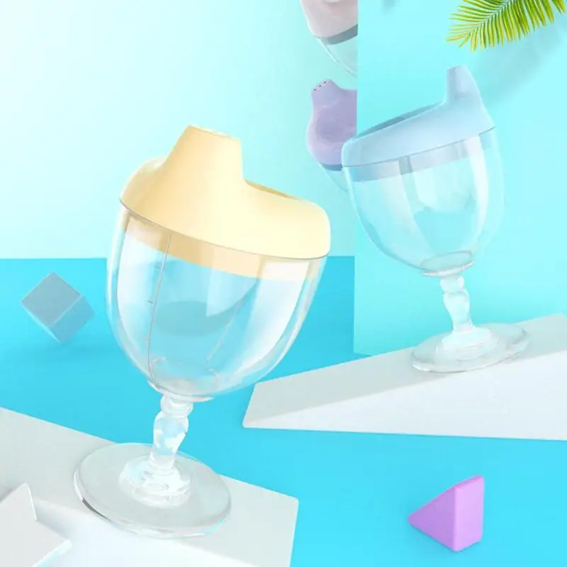 

Baby Plastic Goblet, Children's Wine Glass, Juice Cup, Children's Milk Cup, Learn To Drink Cup, Drop