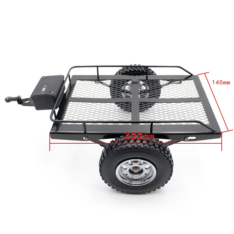 Фото Металлический прицеп Сделай Сам ведро для 1/10 RC автомобиль гусеничные D90 D110 SCX10 90046 Traxxas TRX4 TRX6 обновления Запчасти Аксессуары №4