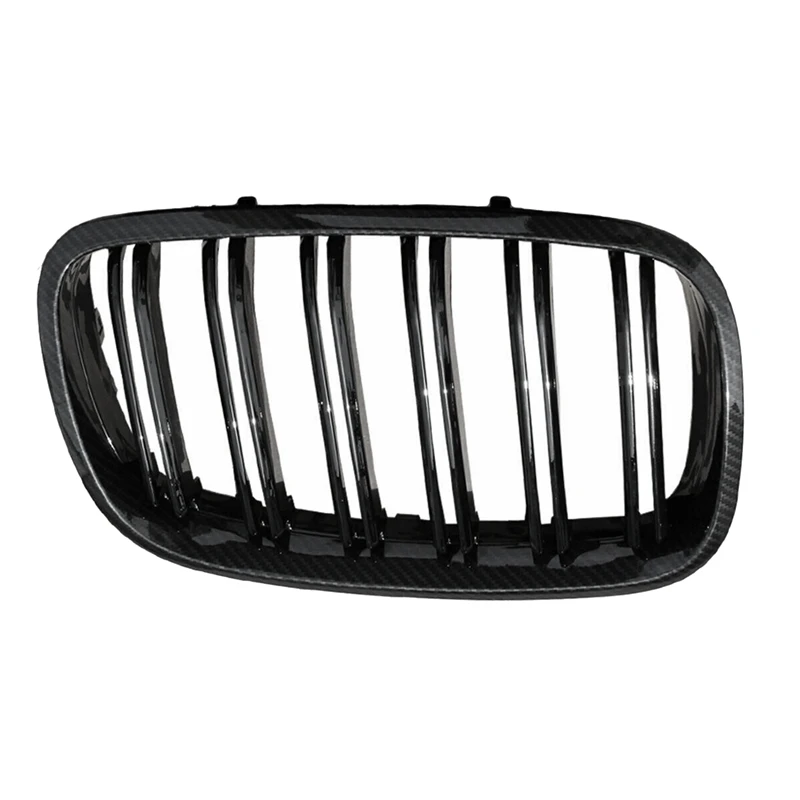 Настоящее углеродное волокно передний бампер почечная вытяжка гриль решетка для