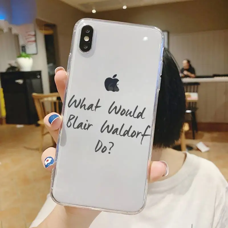 

Gossip Girl Love Best Friends Phone Case Transparent for iPhone 6 7 8 11 12 s mini pro X XS XR MAX Plus