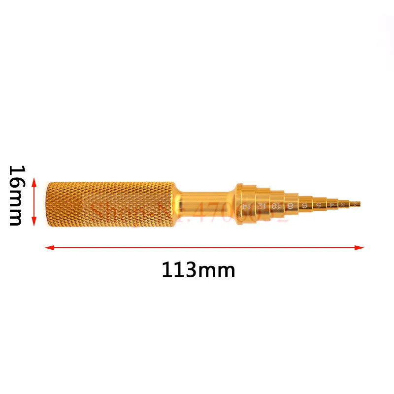 Подшипники разборные алюминиевые золотистые/черные 2 14 мм 1 шт.| |