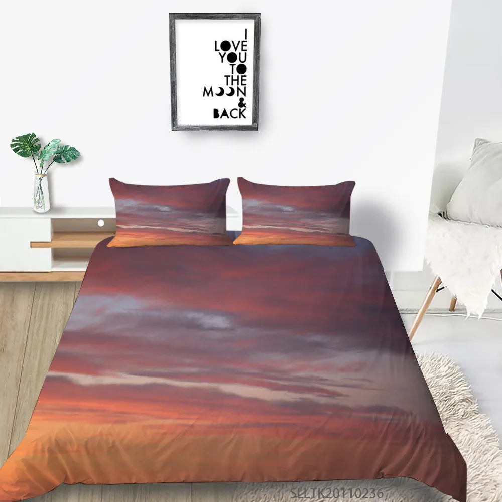 

3D Bedding Set King Size Duvet Cover Set 2/3 Pcs Highend Bedclothes Soft Breathable Room Decoration