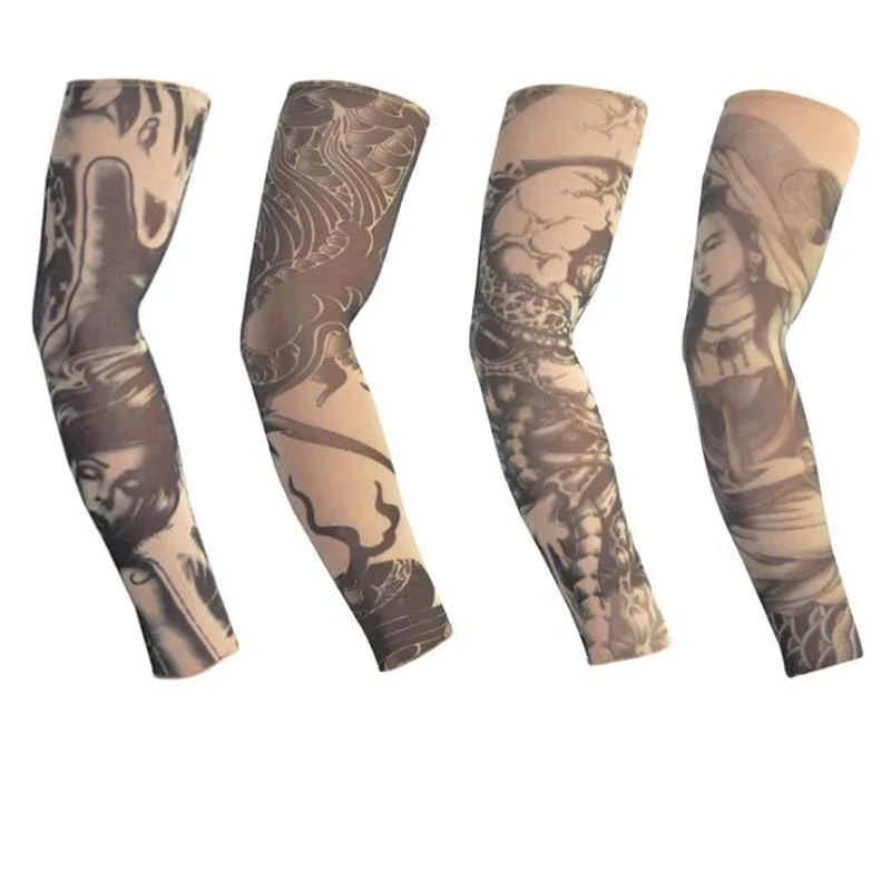 Calymel анти-солнце мода унисекс 1 пара татуировки на руку ногу рукава высокие