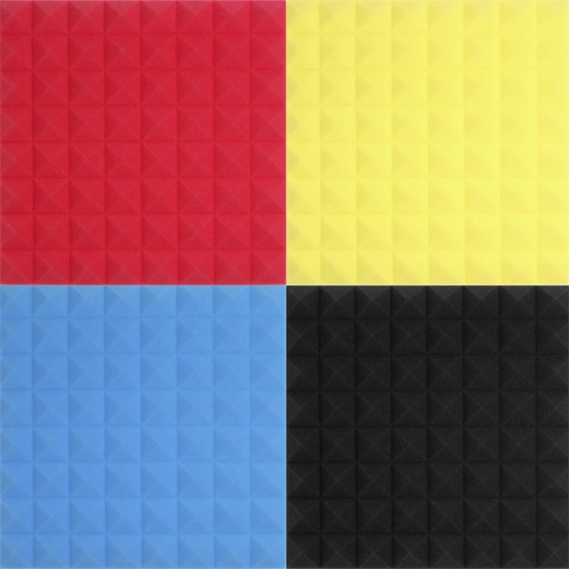 

Звукопоглощающая пена 50x50x5,5 см, клиновые плитки студия/Музыка