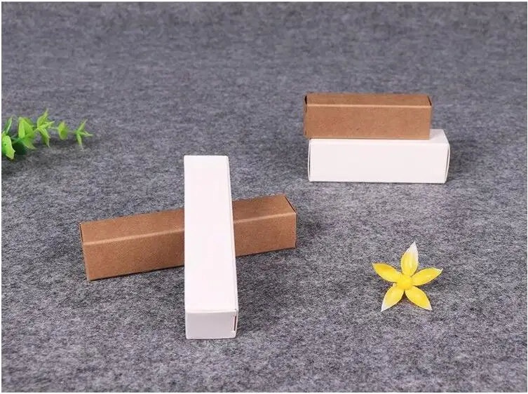 Новинка картонная коробка из крафт бумаги для творчества 50 шт. белая черная