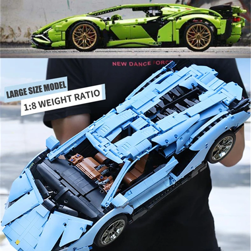 MouldKing высокотехнологичное приложение для программирования пульта дистанционного управления Veneno Lamborghinisi, гипер-авандор, родстер, строительные блоки, детский Радиоуправляемый автомобиль