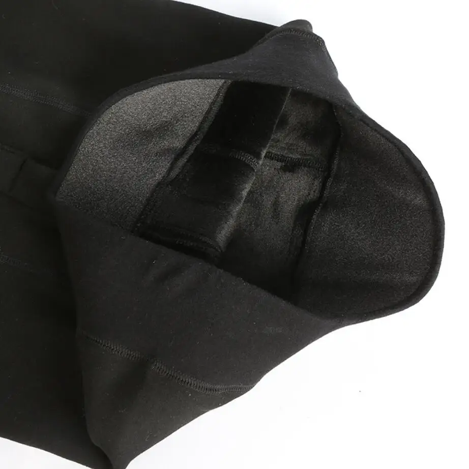 Популярные серые 500g размера плюс эластичное бархатное плотное зимнее теплое