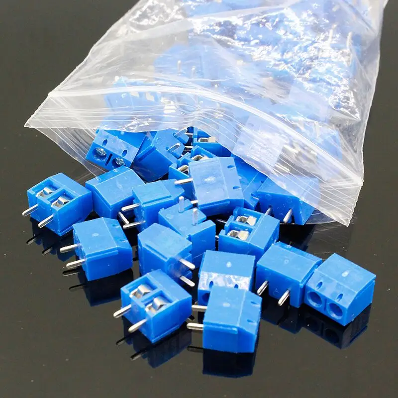 20 шт. 2 контакта контактный разъем винтовой клеммный блок консор шаг 5 08