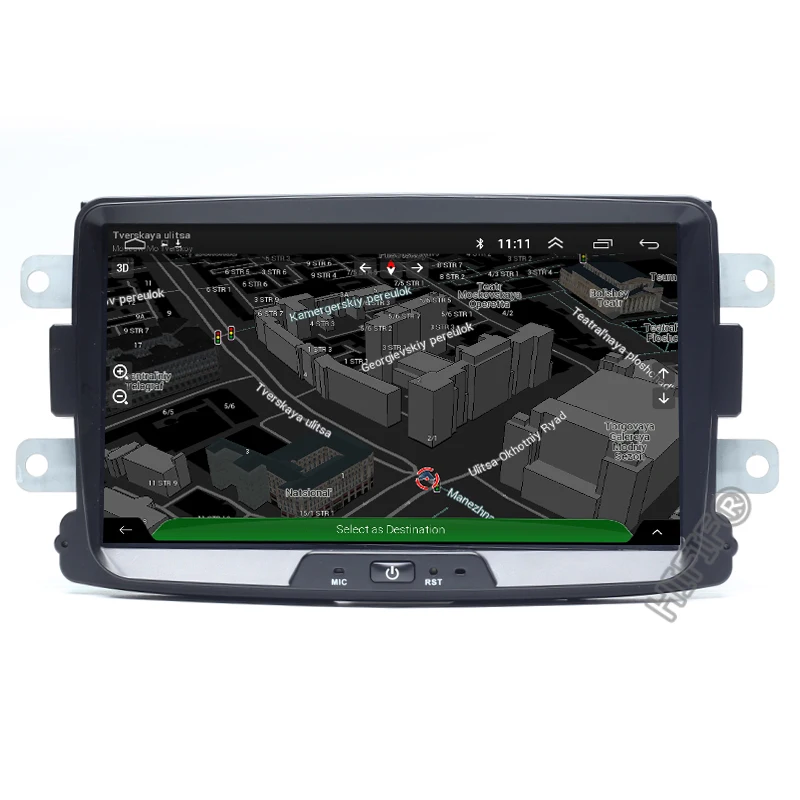 8 дюймовый Android 10 четырехъядерный автомобильный радиоприемник GPS 1Din для Renault LOGAN II