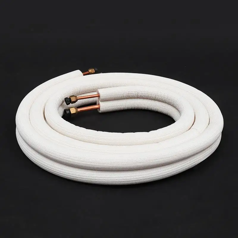 

3 Meter Air Conditioner Pair Coil Tube 3/8'' 1/4'' Insulate Copper Aluminum Pipe Split Line Wire Air Conditioner Connecting Pipe