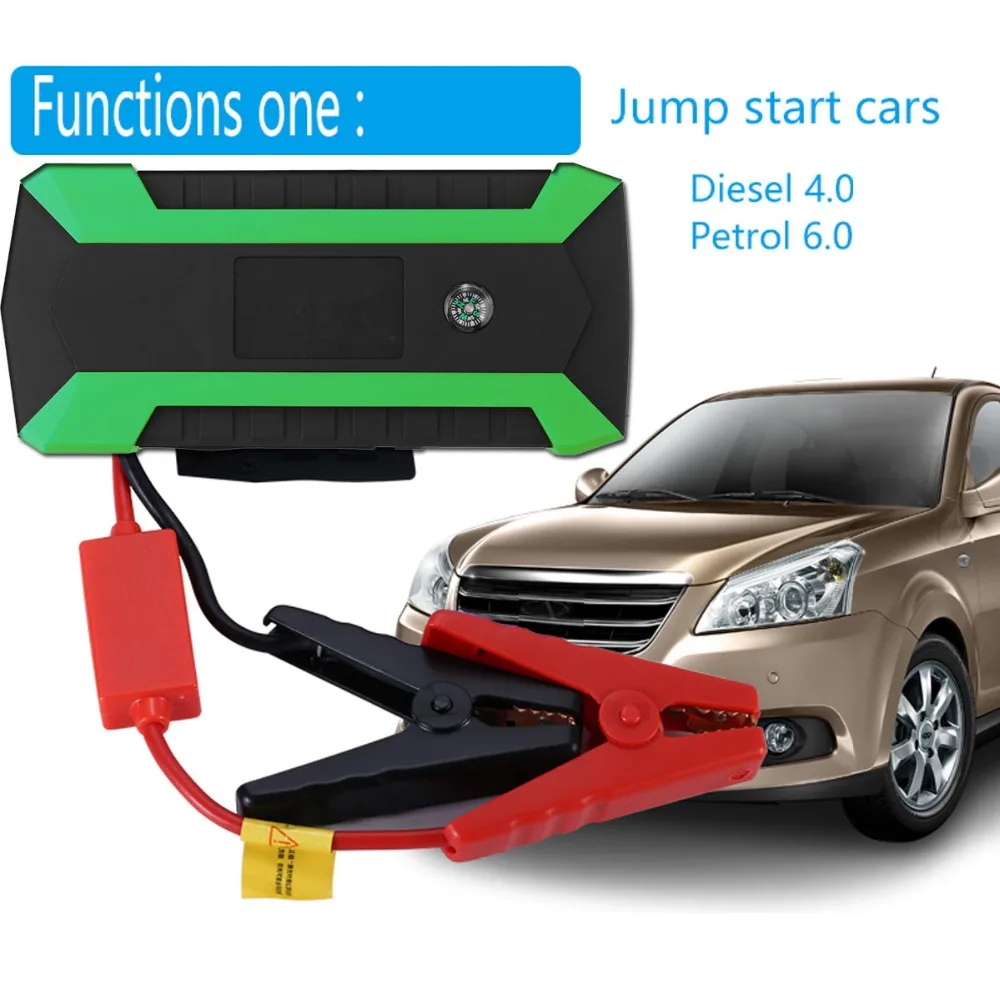 89800mAh 600A 12V 4USB автомобильный стартер, портативный автомобильный аккумулятор, зарядное устройство, аварийный внешний аккумулятор, пусковое устройство