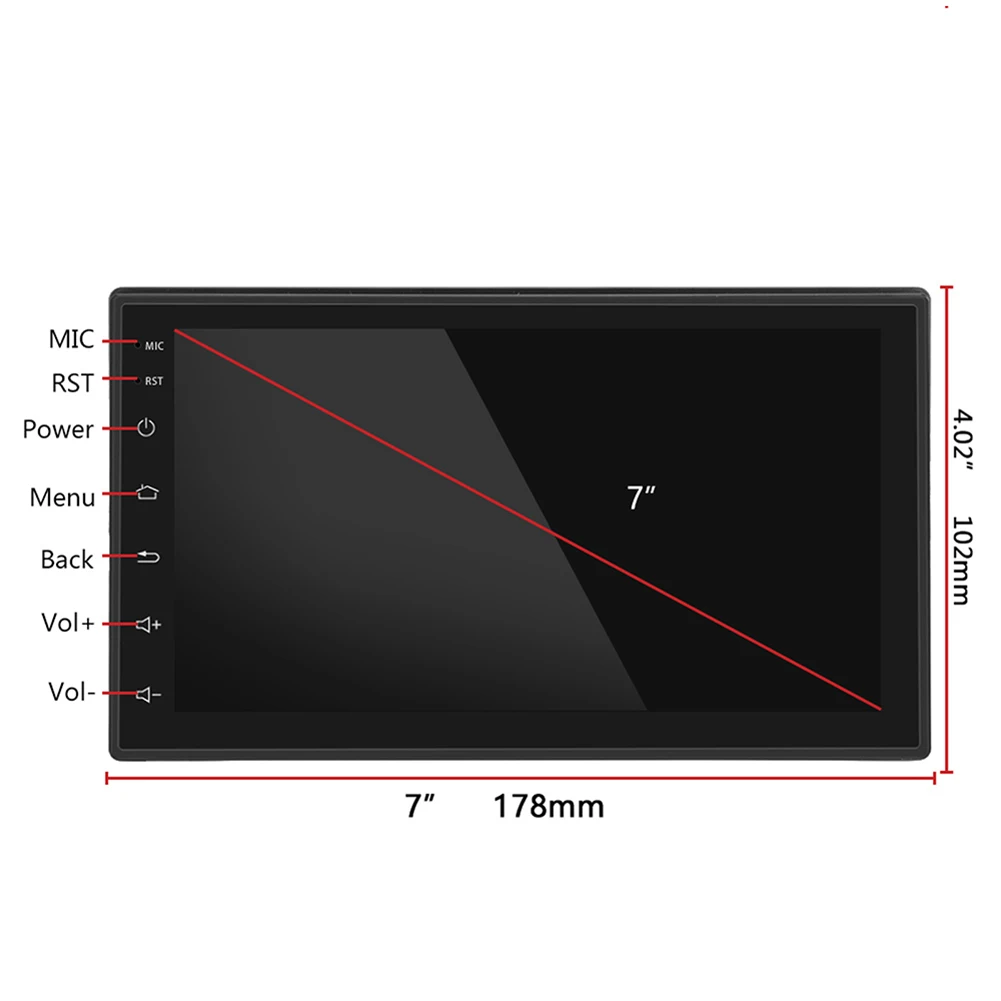 

Touch Screen WiFi Bluetooth GPS 7 inch Multimedia Android 8.1 Car Radio Player for Caring Personal Cars Accessories