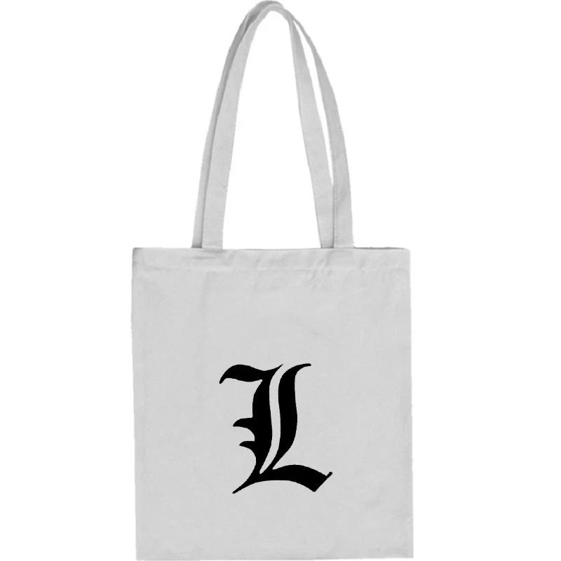 Модная холщовая сумка шоппер в стиле аниме Death Note топ готическом Харадзюку