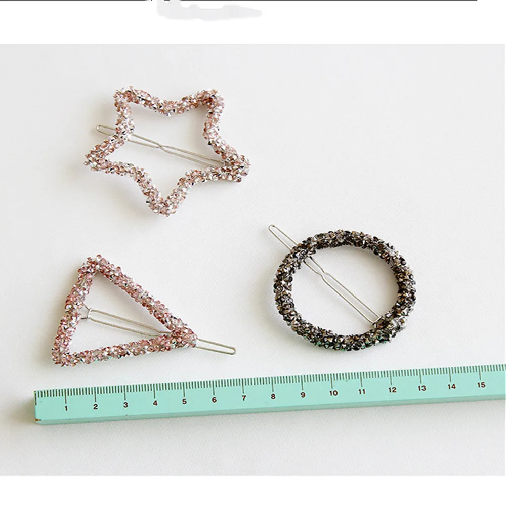 1 шт. шикарные заколки стразы с кристаллами шпилька для волос в форме звезды