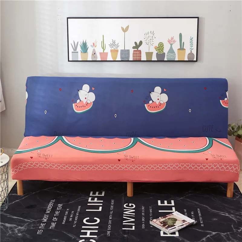 Плотная обмотка Ofa чехол складной диван Стрейч плед Противоскользящий с принтом