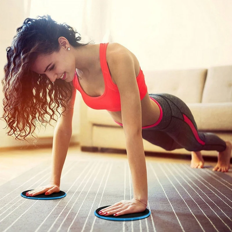 

2PCS Sliding Slider Gliding Discs Fitness Disc For Core Training Exercise Exercise Sliding Yoga Gym Abdominal Plate Equipment