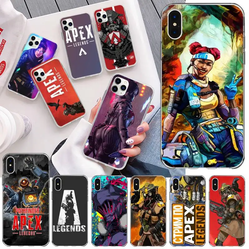 Новый прозрачный чехол для телефона NBDRUICAI game Apex Legends DIY iPhone 11 pro XS MAX 8 7 6 6S Plus X 5S SE 2020 XR