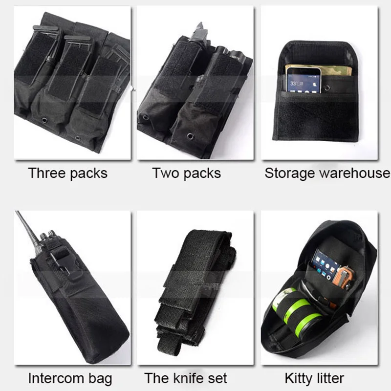 МОЛЛЕ системы износостойкий Охотничий Тактический жилет скалолазание пластины