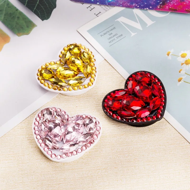 Сердце бриллиантовый многофункциональный держатель для телефона крепление
