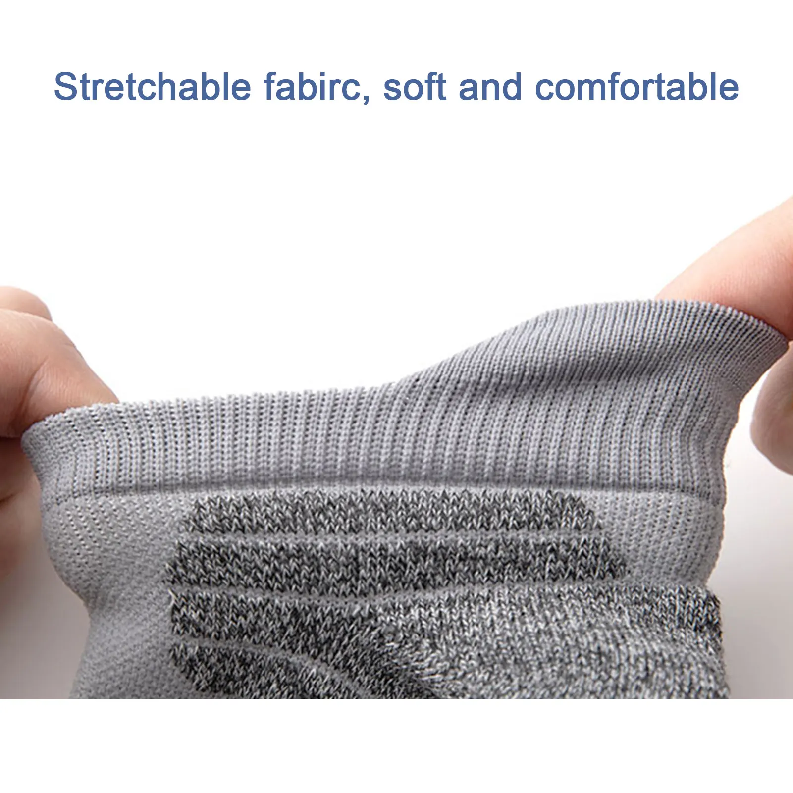 

4 Pair Men Sports Socks Breathable Stretchable Soft Fadeless Running Hiking Basketball Outdoors Socks